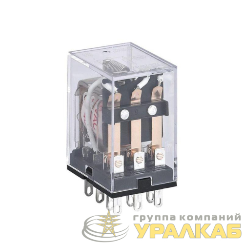 Реле промежуточное JZX-22F(D) 3 конт. с инд. LED 5А 12В DC CHINT 285364 детальная картинка