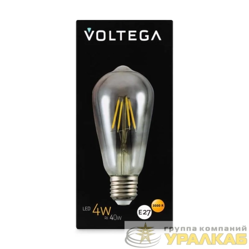 Лампа светодиодная Loft Led ST64 4Вт 3000К E27 Voltega 