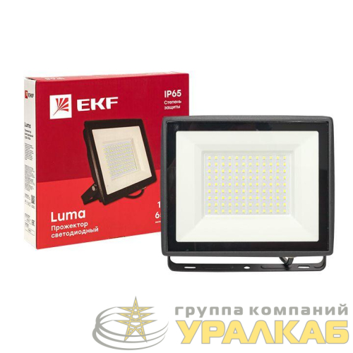 Прожектор светодиодный СДО-3006 100Вт 6500К IP65 Basic EKF FLL-3006-100-6500 детальная картинка
