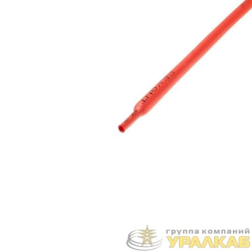 Трубка термоусадочная ТУТ нг 3.0/1.5 красн. 1м REXANT 