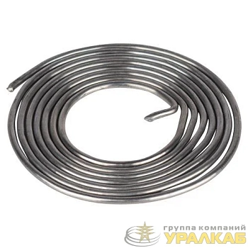 Припой с канифолью для пайки ПОС 61 трубка d1.5мм спираль 0.8м Эра Б0061085