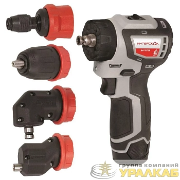 Дрель-шуруповерт акуумуляторная бесщеточн. ДА-10/12В 36 КомбиМАКС (Li-ion сумка 2 аккум. 2А.ч 4 насадки) ИНТЕРСКОЛ 687.2.2.78