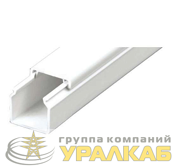 Кабель-канал 25х25 L2000 с двойным замком пластик Урал Пак КК-19025025-060