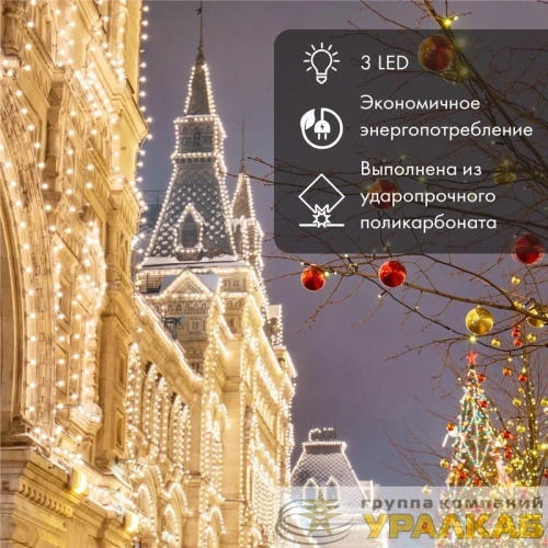 Лампа светодиодная шар E27 3LED d45мм RGB Neon-Night 