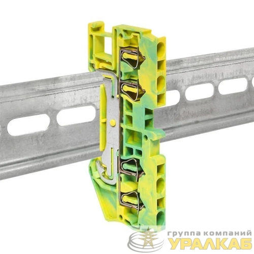 Колодка клеммная ST-2.5 земля пружинная EKF plc-jxb-st-2.5-pen детальная картинка