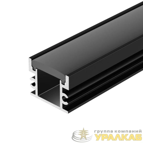 Профиль FLOOR18-H15-3000 ANOD BLACK L3000 алюм. Arlight 