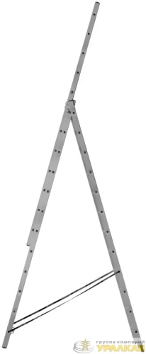 Лестница трехсекционная 3х12 H=343/594/841см 17.83кг усиленная алюм. FIT 