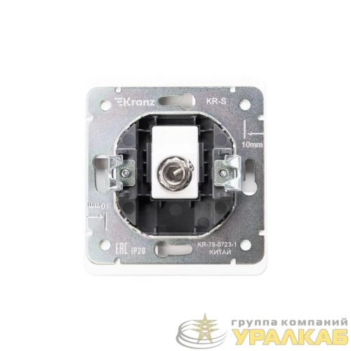 Розетка телевизионная TV СП ROUND MIELE перламутр Kranz 