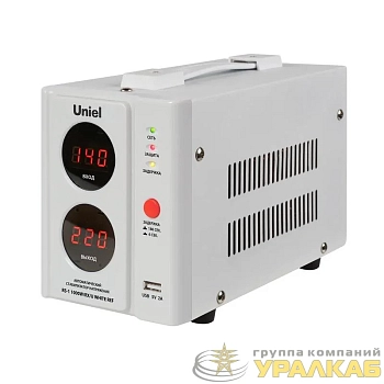 Стабилизатор напряжения для холодильников RS-1 1000Вт/RX/U WHITE REF 1000В.А USB разъем TM Uniel 