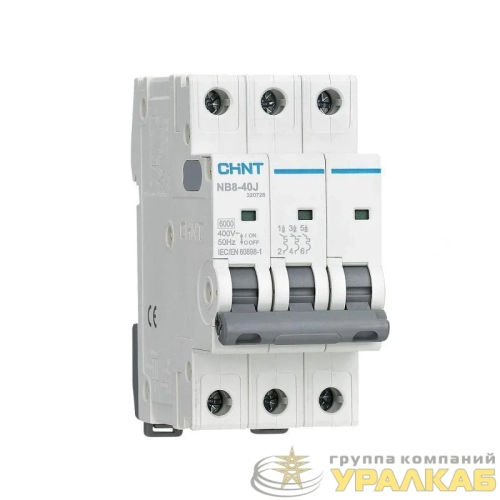 Выключатель автоматический 3п 25А 6кА NB8-40J х-ка C (R) CHINT 