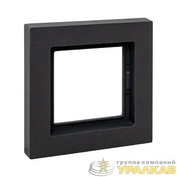 Рамка 1-м Эпика IP44 пластик черн. EKF 