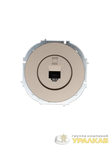 Розетка компьютерная СП OSEN RJ45 кат.6 механизм титан LEZARD 
