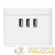 Удлинитель "Куб" 2х1.3м 3USB 2.4А+зарядное устройство 1кв.мм EKF UBA-CUB-3-WC детальная картинка