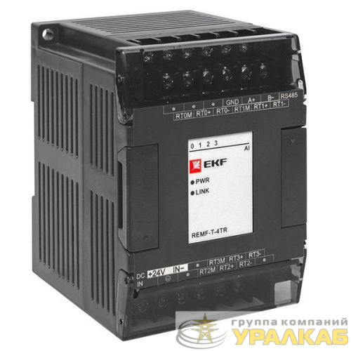 Модуль ввода термосопротивлений REMF 4 PRO-Logic (без поверки) EKF REMF-T-4TR детальная картинка