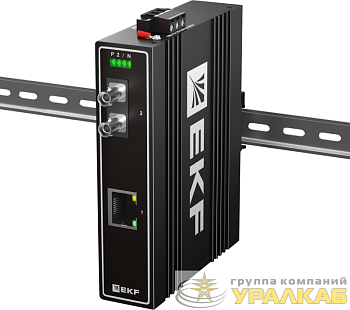 Медиаконвертер 10/100/1000Base-TX в 1000Base-X разъем ST двойн. одномодовое оптоволокно 1550нм TSX EKF TSX-MC1-1GX1GT-ST