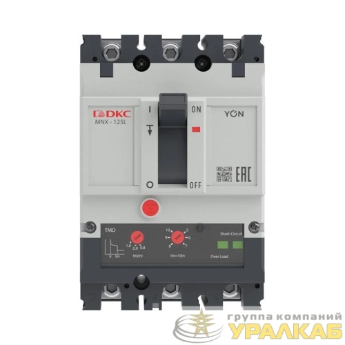 Выключатель автоматический 3P 100А 70кА pro MNX125L при AC415V расцепитель TMD YON 