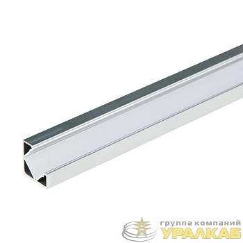 Профиль алюминиевый для LED ленты UFE-A03 SILVER 200 POLYBAG накладной анодир. (дл.2м) Uniel UL-00000597