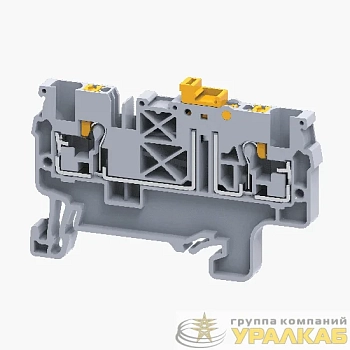 Клемма с ножевым размыкателем push-in OptiClip CPK-2.5-MT-N-I сер. КЭАЗ 331878