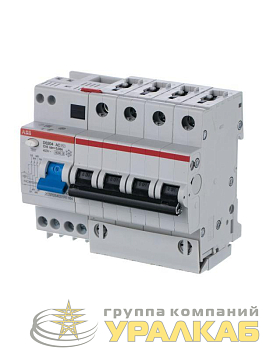 Выключатель автоматический дифференциального тока 4п C 16А 30мА тип AC 6кА DS204 6мод. ABB 2CSR254001R1164