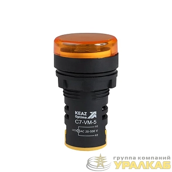 Индикатор напряжения OptiSignal Compact D22 С7-VM-5 желт. 20-500В AC AD22VM КЭАЗ 