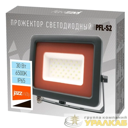 Прожектор светодиодный PFL-S2-SMD-30w 30Вт IP65 с клапаном JazzWay 2853295D детальная картинка
