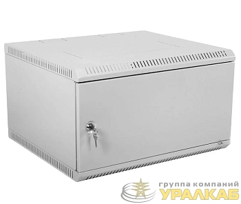 Шкаф коммутационный ШРН-Э-9.650.1 9U 600х650мм передн. двер. стальн. лист несъемн. боков. панел. сер. ЦМО 