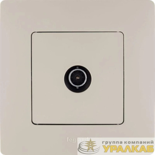 Розетка телевизионная TV СП Etika 2дБ 0-2400МГц с топологией "звезда" механизм сл. кость IEK 