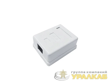 Розетка компьютерная 8P8C (RJ45) UTP кат.5E 1 порт TOKOV ELECTRIC TKE-SMB-8P8C-1P-UTP
