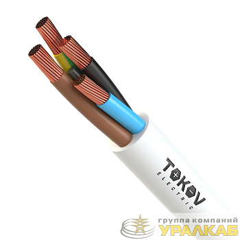 Провод TOKOV ELECTRIC ПВС 4х1(3х1+1х1) 380В Б (бухта) (м) 
