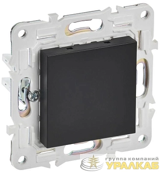 Заглушка с суппортом SKANDY SK-C01Bl черн. IEK SK-PL10-K02