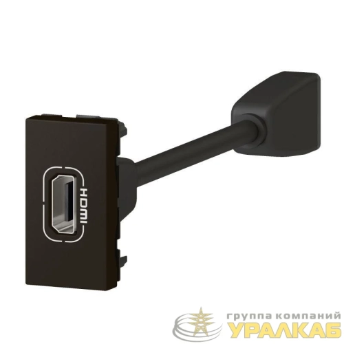 Розетка 1мод. HDMI Mosaic со шнуром черн. Leg 079478L детальная картинка