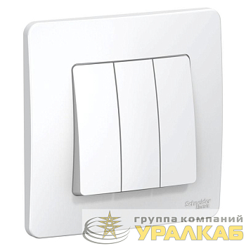 Выключатель 3-кл. СП Blanca 10А IP20 (сх. 1+1+1) 250В бел. SE BLNVS100501