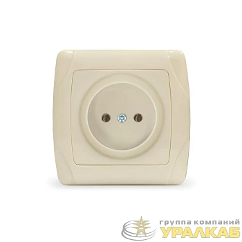 Розетка 1-м СП Маргарита 16А IP20 без заземл. сл.кость (ivory) UNIVersal 