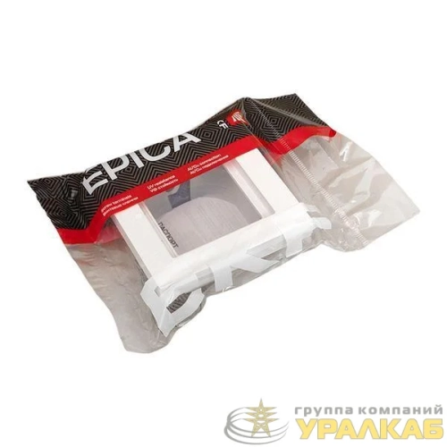 Рамка 1-м Эпика IP44 пластик бел. EKF 