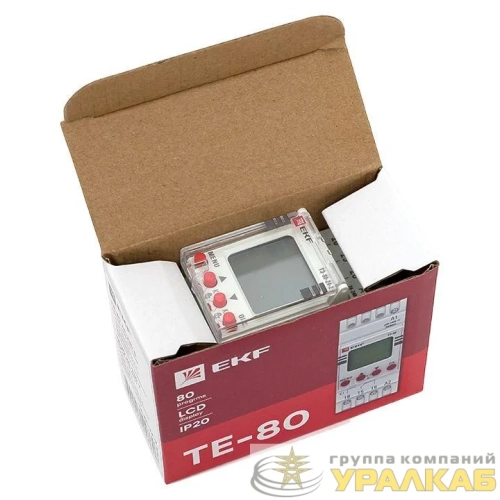 Таймер электронный двухканальный ТЭ-80 24-230В EKF te-80-24-2 детальная картинка