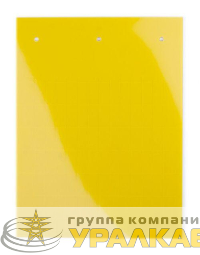 Табличка полужесткая клейкое основание ПВХ-0.5 желт. (уп.720шт) DKC TAS178AY