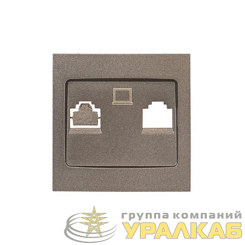 Панель лицевая Валенсия для розетки 1-м RJ-45 графит PROxima EKF ESK01-L-035-60