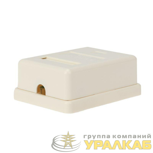 Розетка компьютерная 1-м ОП RJ45 кат.5E UTP неэкранир. бел. Rexant 03-0121