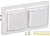 Розетка с крышкой Brite 16А IP44 РСбш10-3-44-БрБ механизм бел. в сб 2шт IEK BR-R16-16-44-2-K01-F-PRO