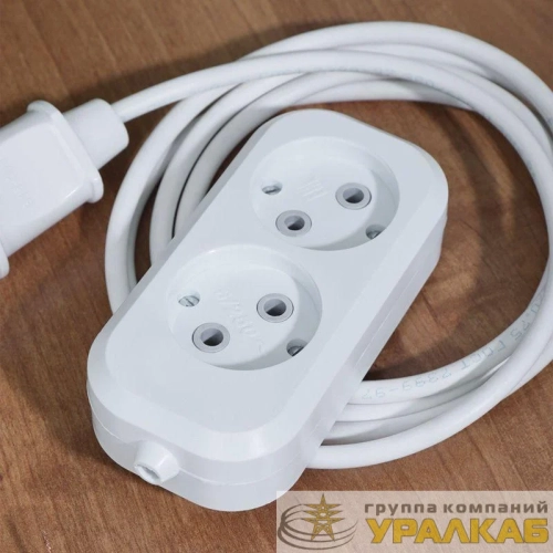 Колодка удлинителя 2-м без заземл. Rexant 