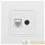Розетка компьютерная + телевизионная Elegance 14-3110-01М RJ45+TV матов. бел. Эра Розетка компьютерная + телевизионная Elegance 14-3110-01М RJ45+TV матов. бел. Эра