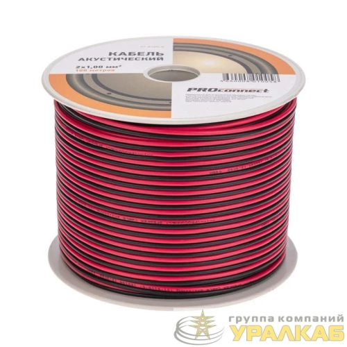 Кабель Stereo 2х1 К/Ч (уп.100м) PROCONNECT 01-6105-6 детальная картинка