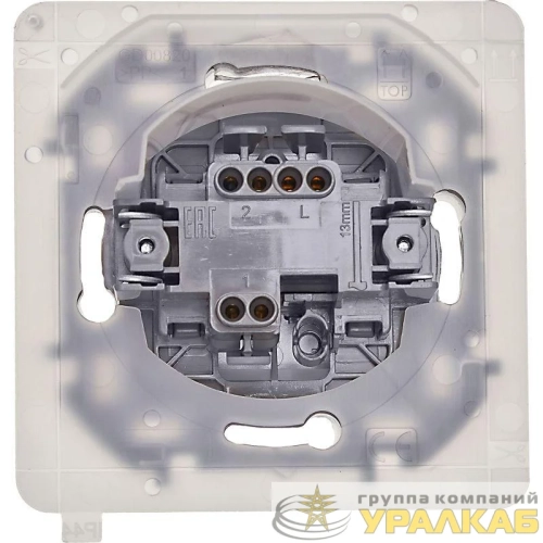 Переключатель 1-кл. Inspiria 10А IP44 250В 10AX механизм алюм. IEK 673672 детальная картинка