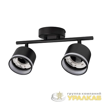 Светильник PCL-0702 max 20Вт (каждая лампа) 2xGX53 IP20 230В BL настен./потолочн. декор. под лампу JazzWay 