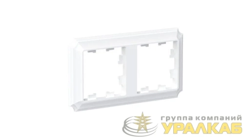 Рамка 2-пост. AtlasDesign Antique универс. бел. SE ATN100102 детальная картинка