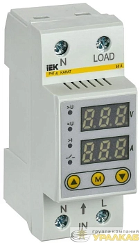 Реле напряжения и тока РНТ-д 1ф 36мм 50А IEK IVC21-1-50