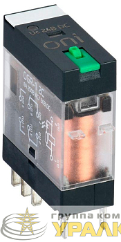 Реле общего назначения OGR-1 2C 24В DC с LED и тест. кнопкой ONI OGR-1-2C-DC24V-L-B