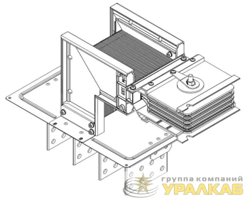 Секция фланцевая прав. Тип2 3200А Al 3L+N+PER IP55 тран. IEK LB-3200A4-35-F-FR2 детальная картинка