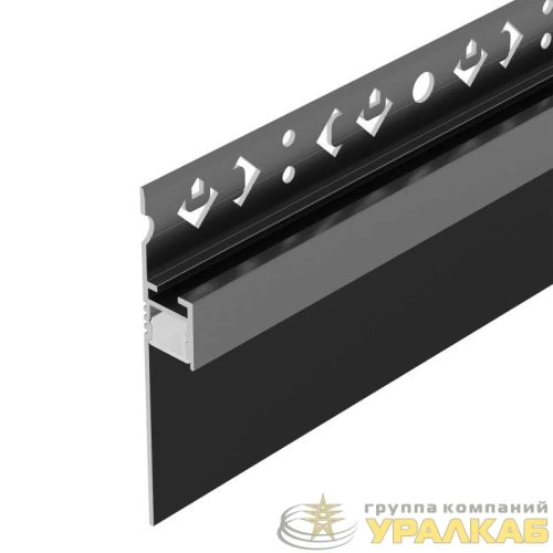 Профиль ARH-PLINTUS-50-FANTOM-3000 BLACK L3000 алюм. Arlight 