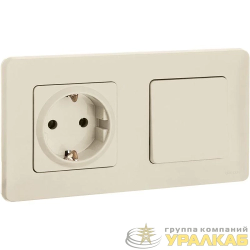 Выключатель 1-кл. Inspiria 10А IP20 250В 10AX механизм сл. кость IEK 